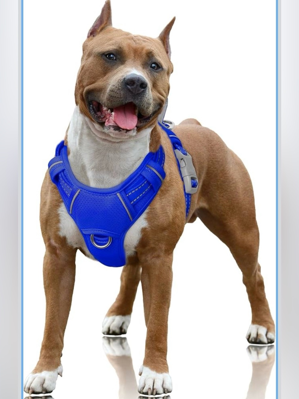 BARKBAY Dog Harness for Large Dogs No Pull Dog Vest ID Tag Pocket. 617/DB-1;v